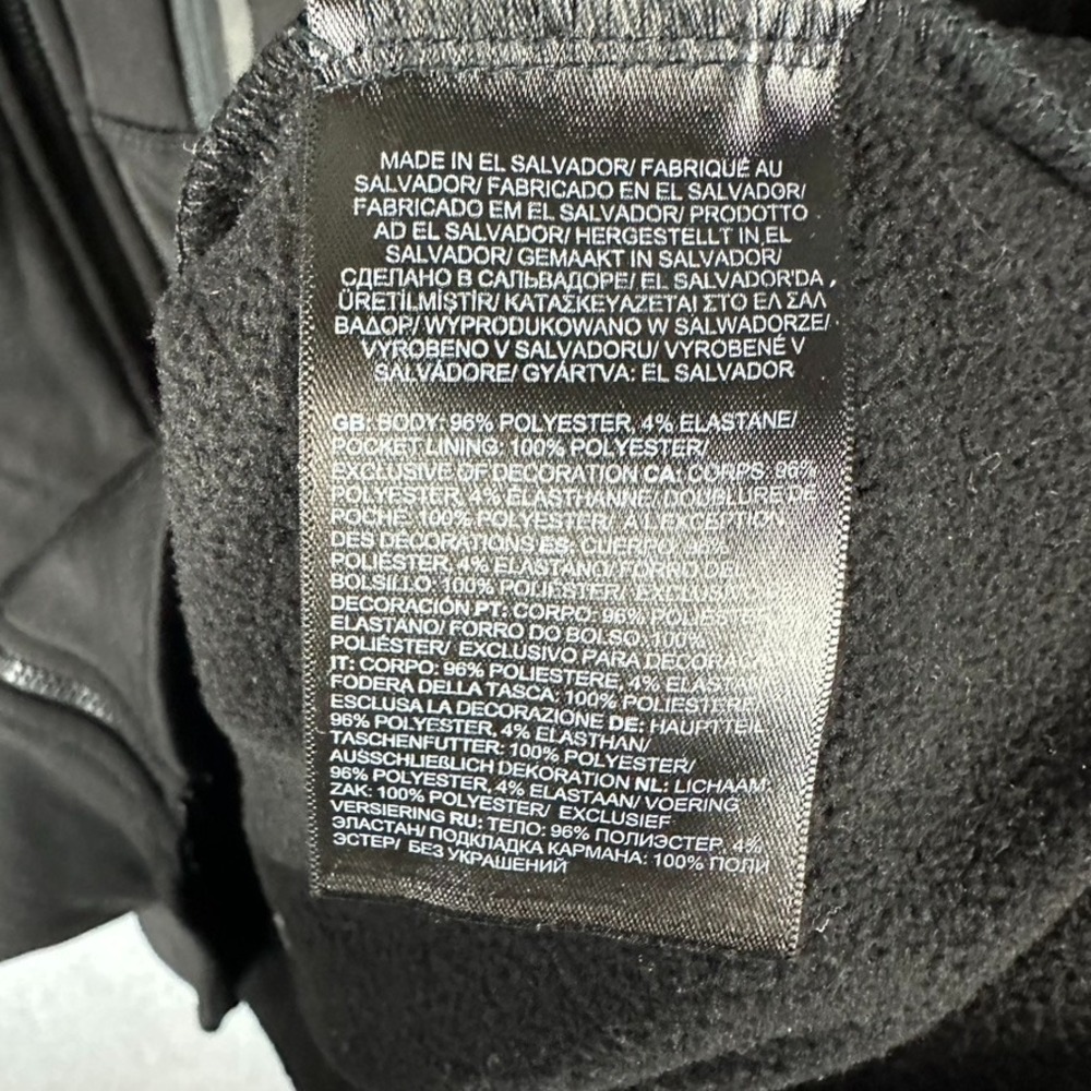 The North Face Fleece Lined Men's Skyline Black Full Zip Large eBay Logo - Picture 5 of 10